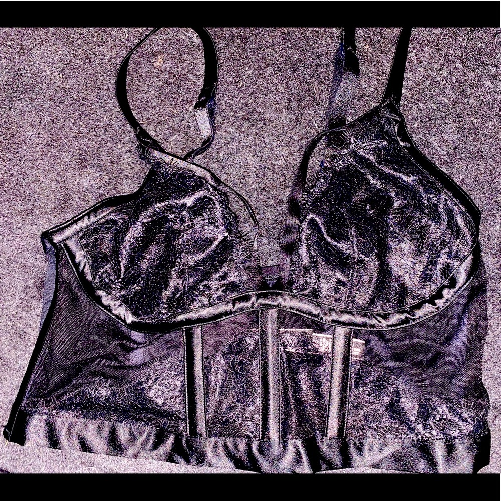 NWOT VS very sexy black longline bralette